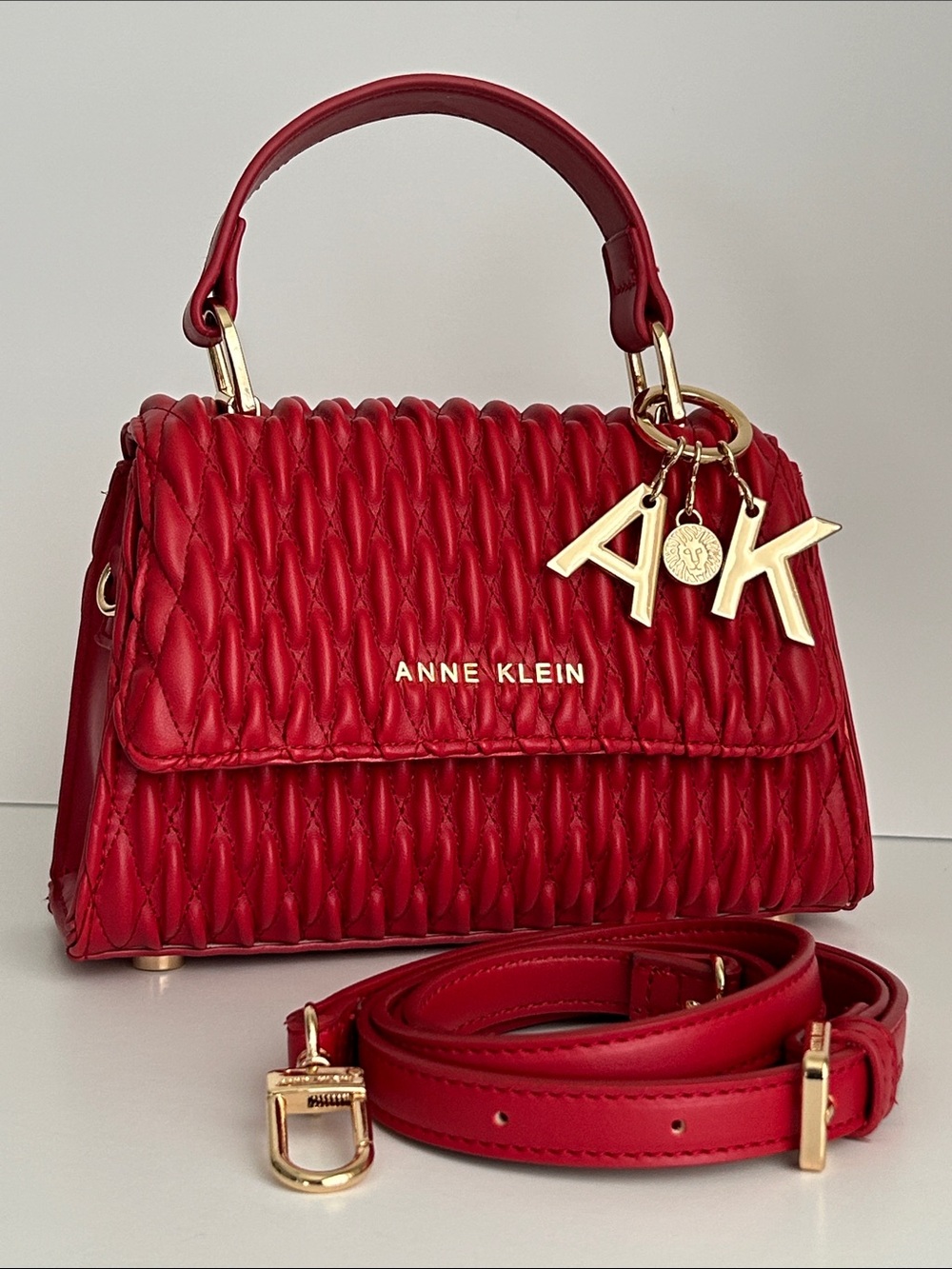 Anne Klein - Vibrant red mini satchel